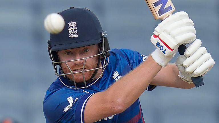 England's Jonny Bairstow, 2023 Cricket World Cup (Associated Press)