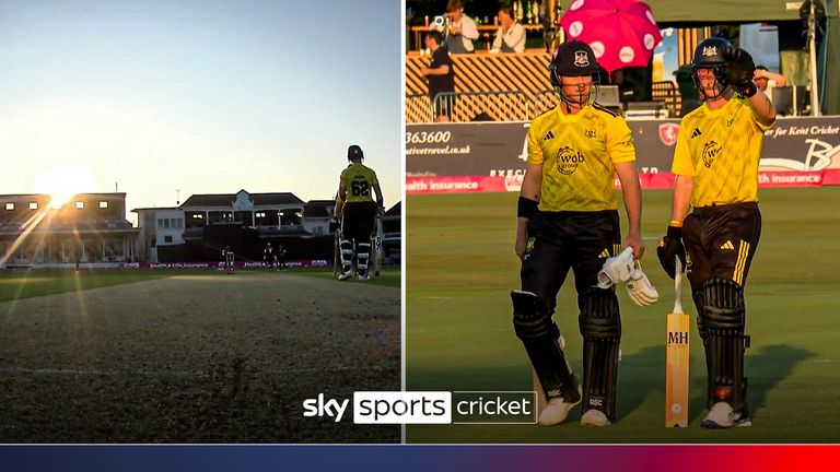 Kent Spitfires vs Gloucester | Sun stops play at the Vitality Blast!